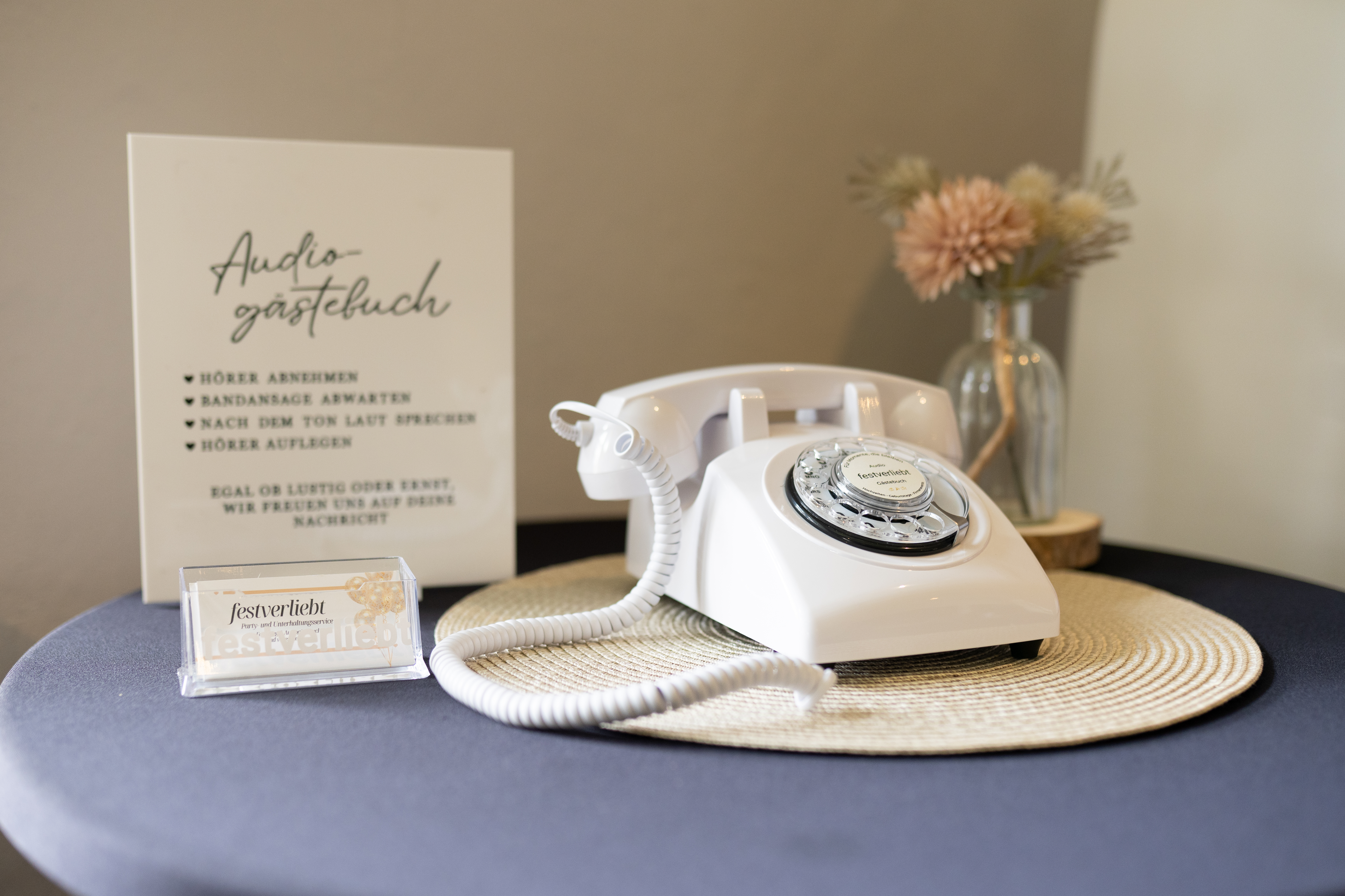 Audiogästebuch – LED-Stand