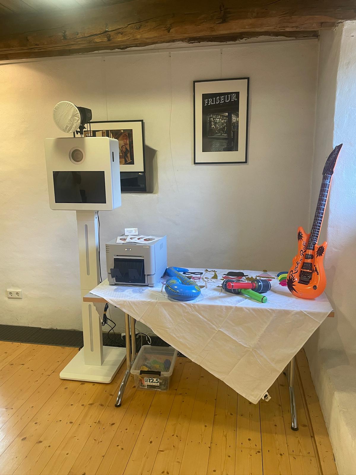 Fotobox Setup mit VIP-Flair